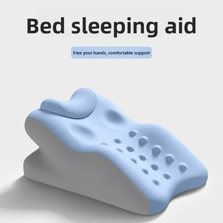 Elevated prone sleeping pillow