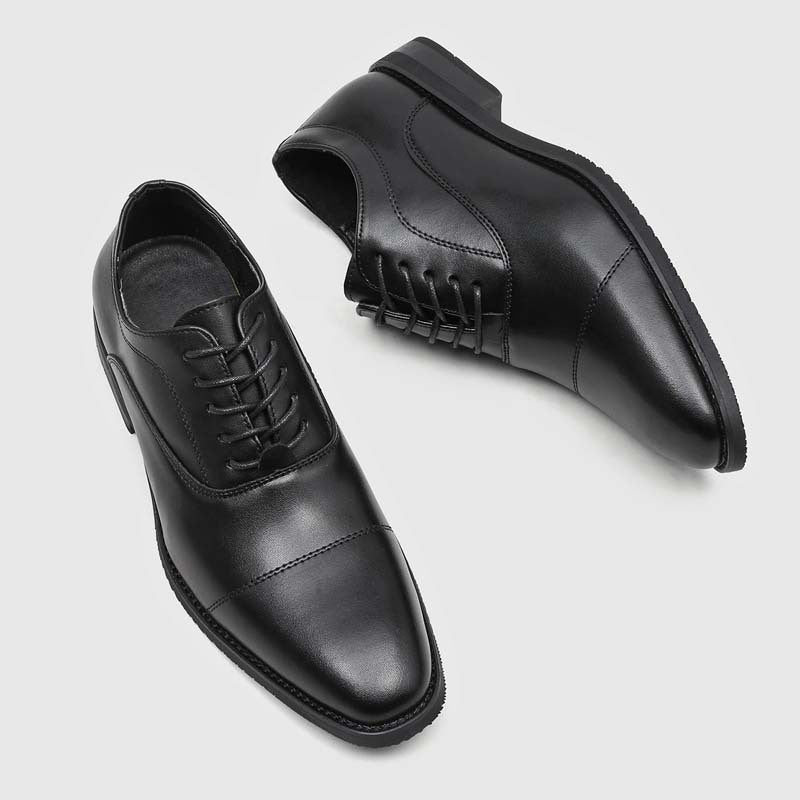 Elevating Casual Platform Leather Shoes