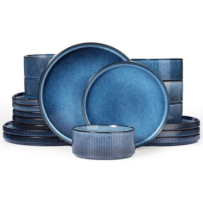 Embossed Ceramic Dinnerware Set 16 Pieces