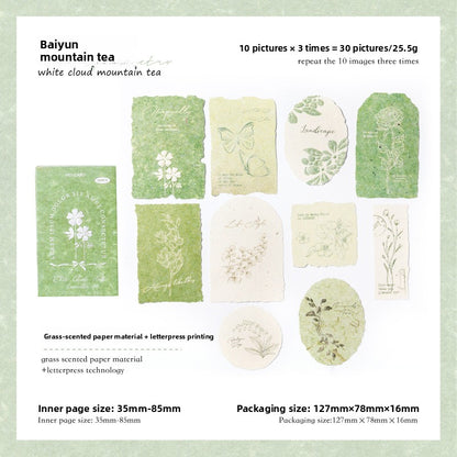 Embossed Floral Matchbox Sticker Paper