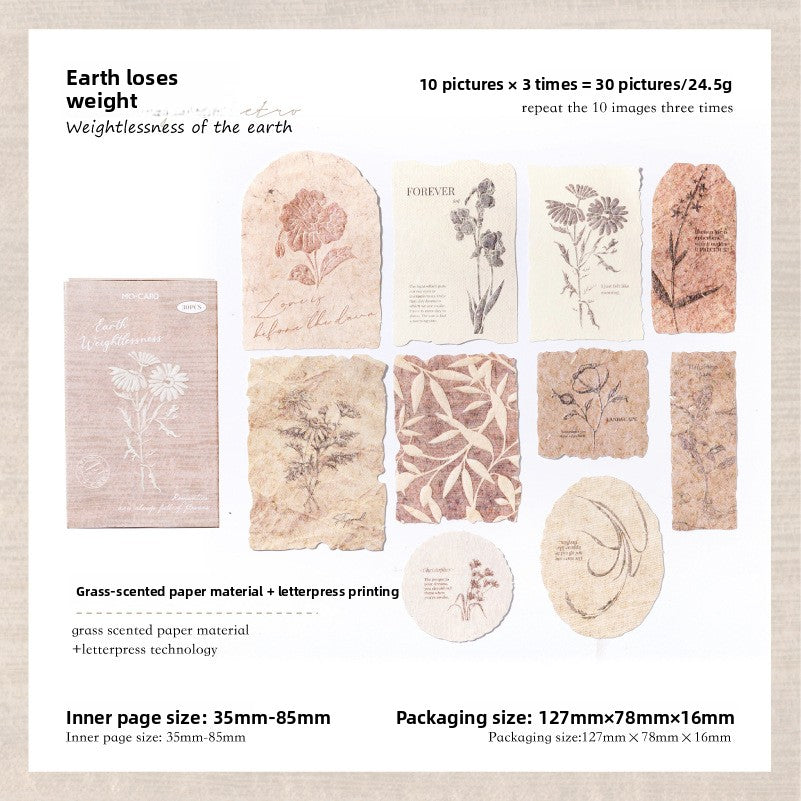 Embossed Floral Matchbox Sticker Paper