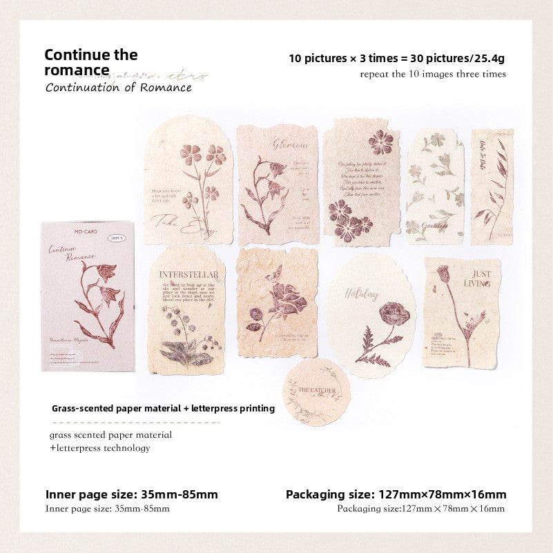 Embossed Floral Matchbox Sticker Paper