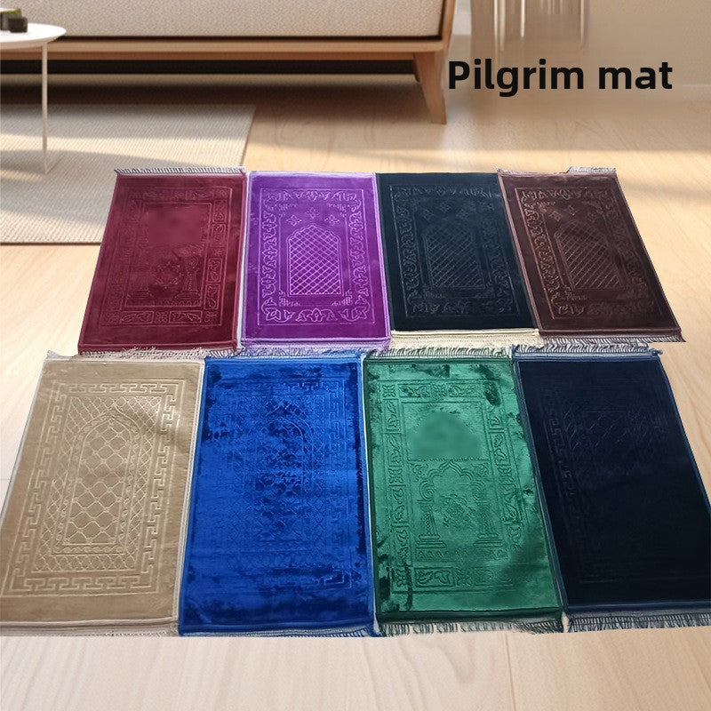 Embossed Prayer Mat for Home Use