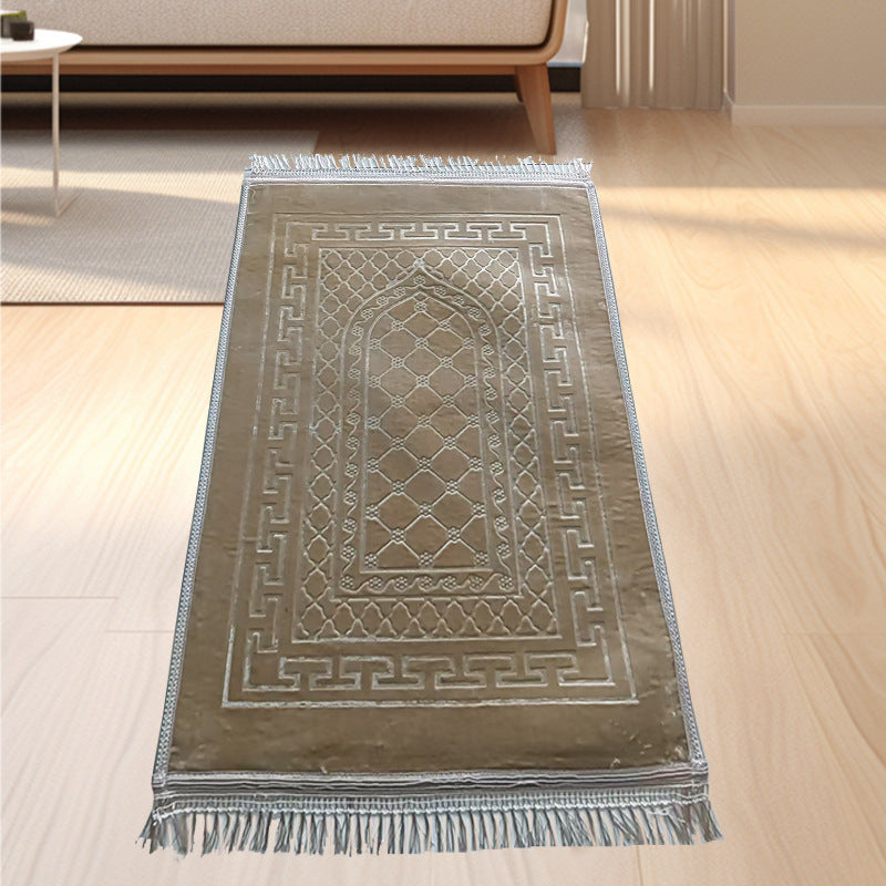 Embossed Prayer Mat for Home Use
