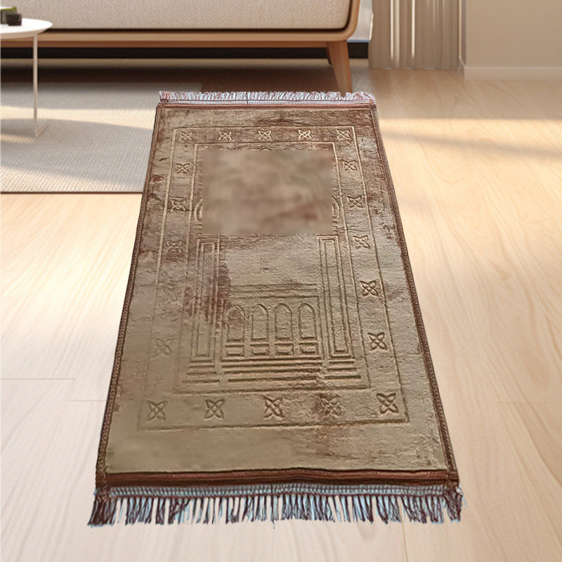 Embossed Prayer Mat for Home Use