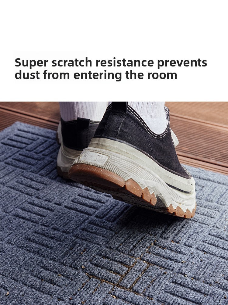 Embossed PVC Entrance Floor Mat with Non-Slip Base