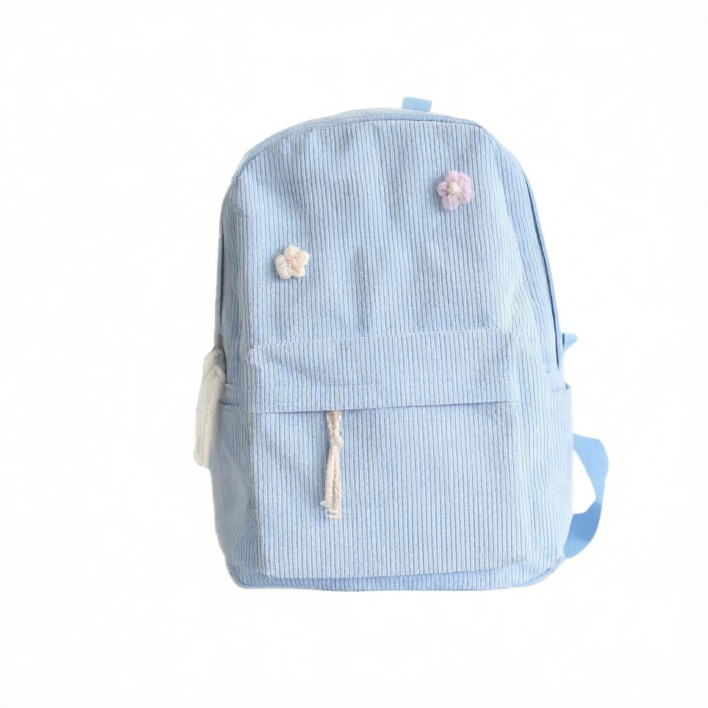 embroidered backpack