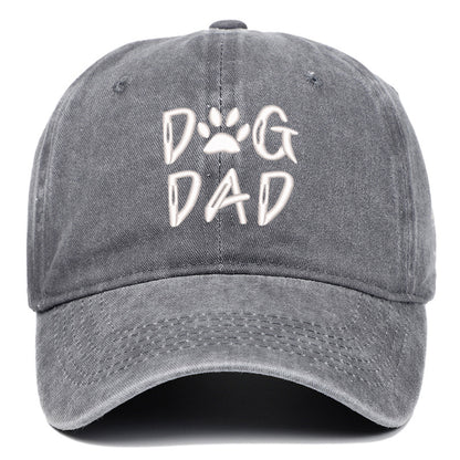 Embroidered baseball cap with a large brim