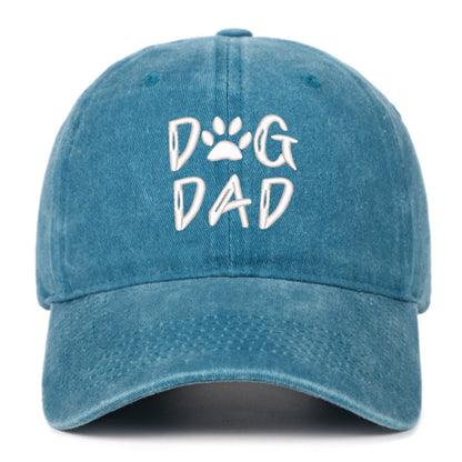 Embroidered baseball cap with a large brim