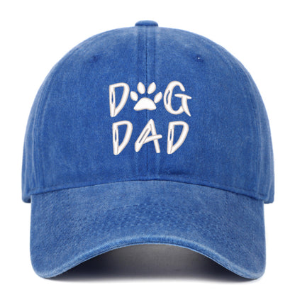 Embroidered baseball cap with a large brim