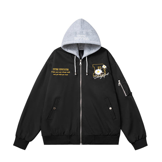 Embroidered Baseball Jacket