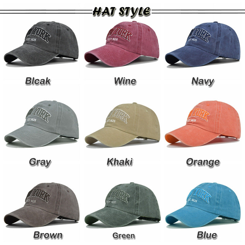 Embroidered baseball sun hat