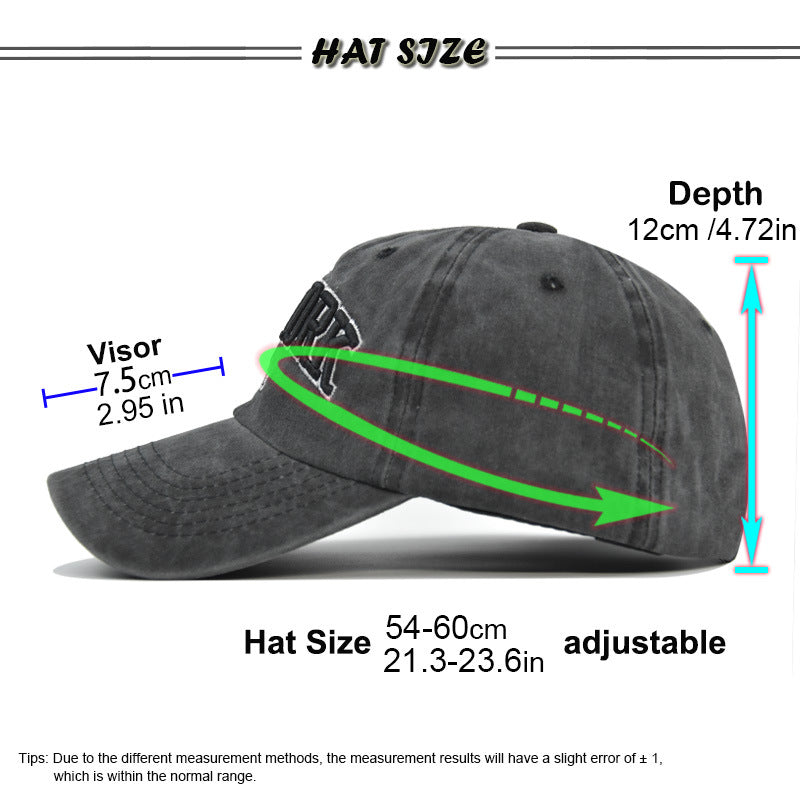 Embroidered baseball sun hat