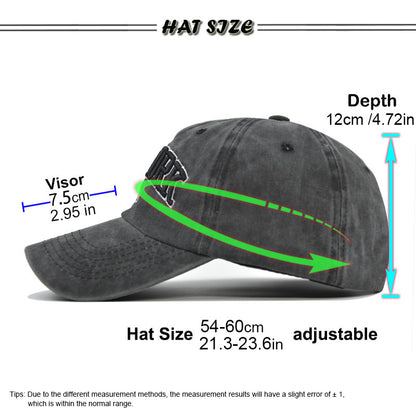 Embroidered baseball sun hat