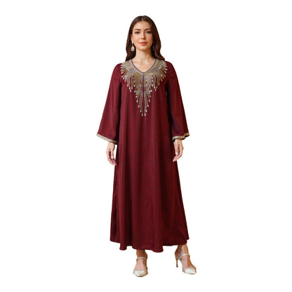 Embroidered Beaded Dubai Women's Dress