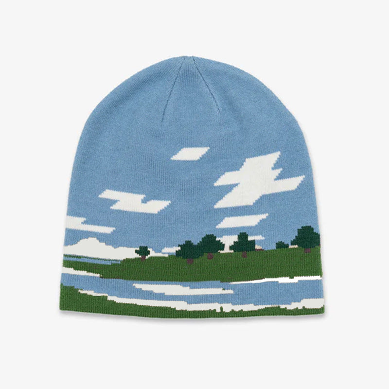 Embroidered Beanie Hat