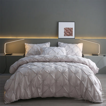 Embroidered Bedding Set Quilt Cover Pillowcase