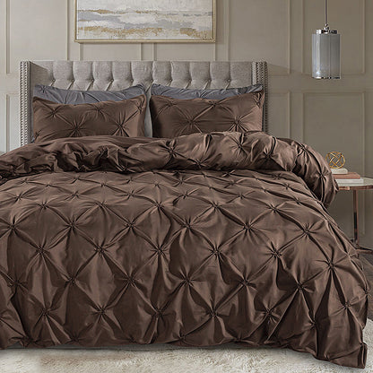Embroidered Bedding Set Quilt Cover Pillowcase