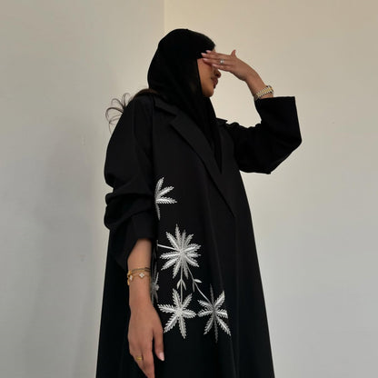 Embroidered cardigan robe