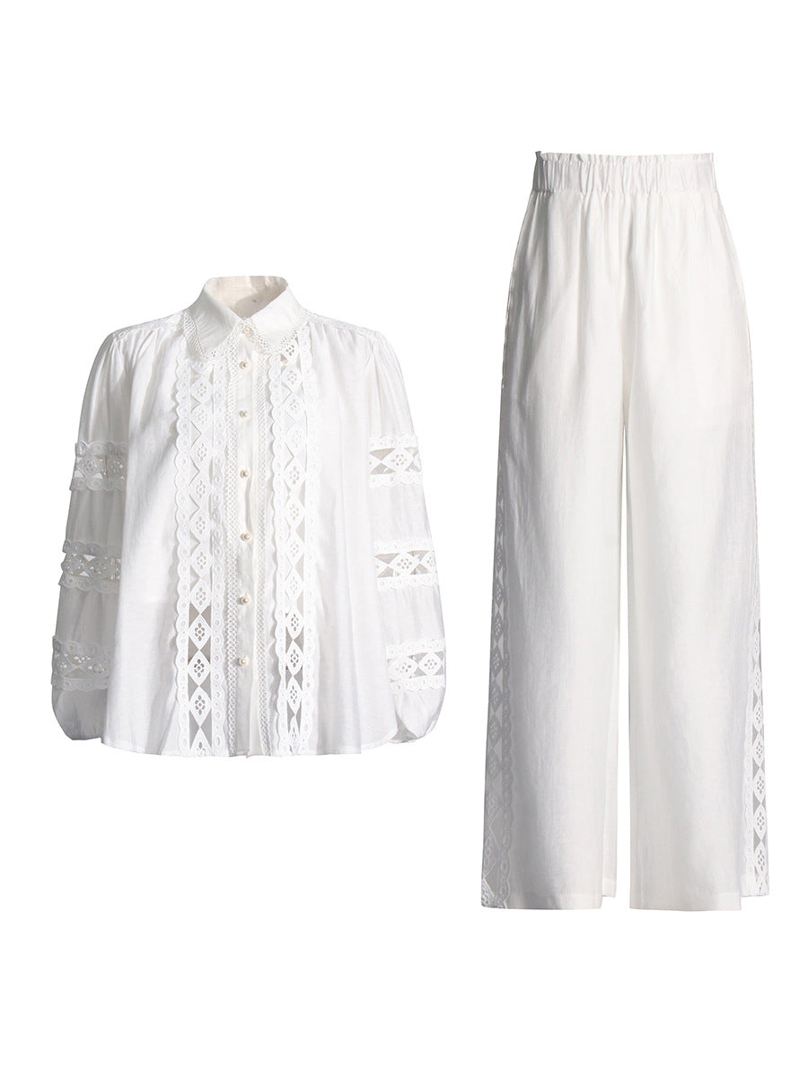 Embroidered casual set