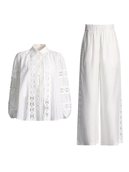 Embroidered casual set
