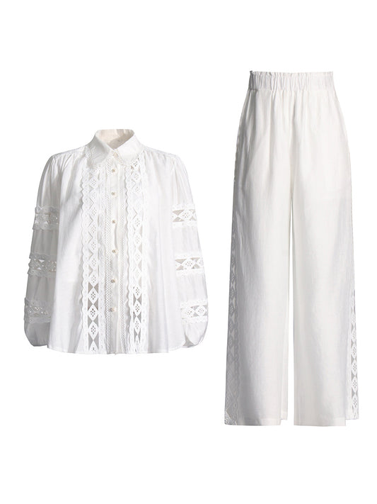 Embroidered casual set