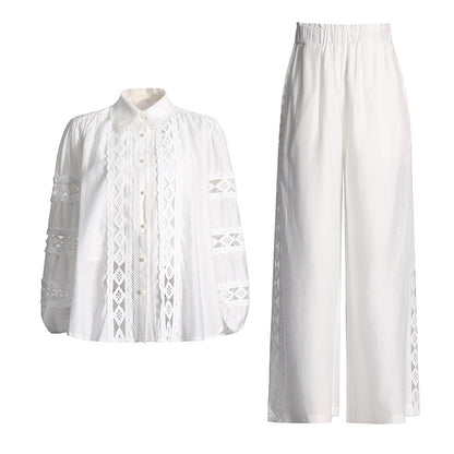 Embroidered casual set