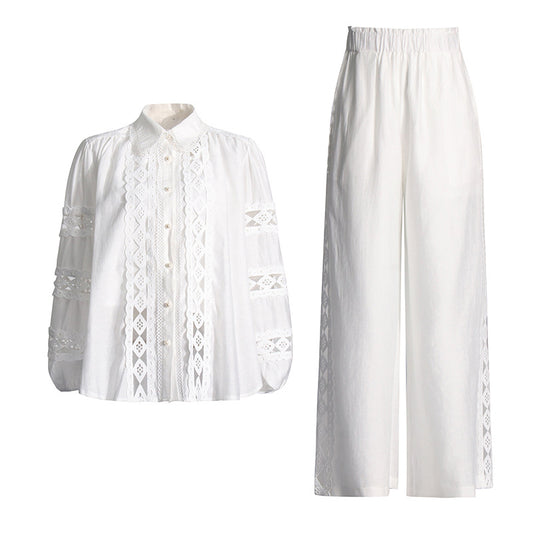 Embroidered casual set