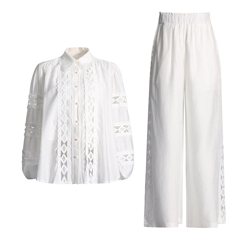Embroidered casual set