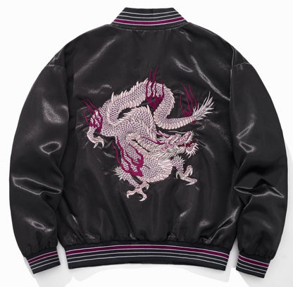Embroidered Chinese Style Baseball Jacket