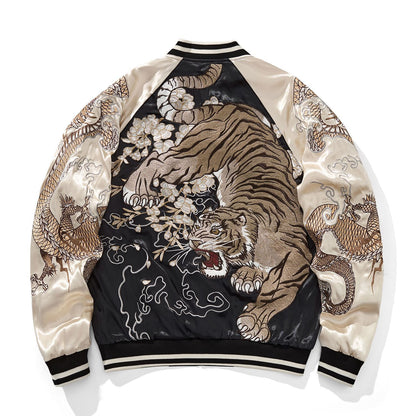 Embroidered Chinese Style Baseball Jacket
