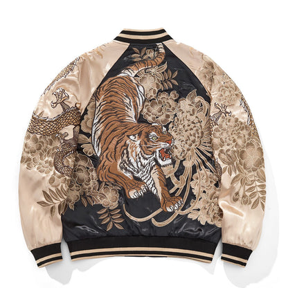 Embroidered Chinese Style Baseball Jacket