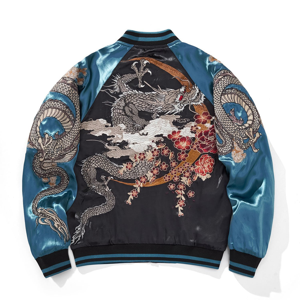 Embroidered Chinese Style Baseball Jacket
