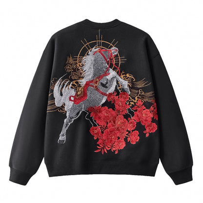 Embroidered Chinese-Style Hoodie