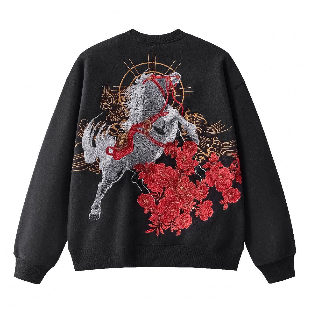 Embroidered Chinese-Style Hoodie