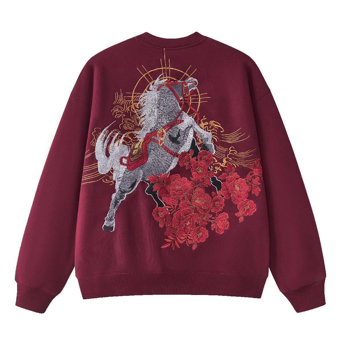 Embroidered Chinese-Style Hoodie