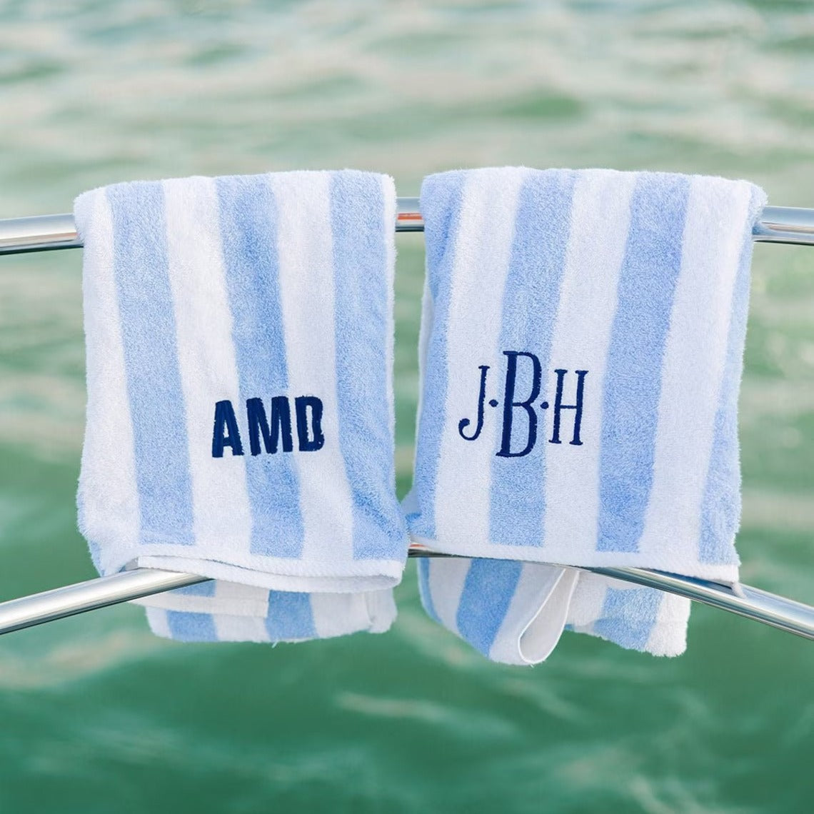 Embroidered Coral Fleece Bath and Beach Towel