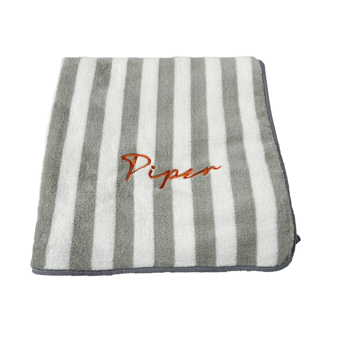 Embroidered Coral Fleece Bath and Beach Towel