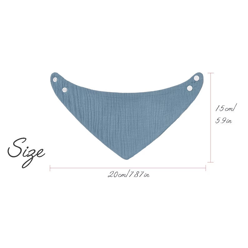 Embroidered Cotton Baby Bib