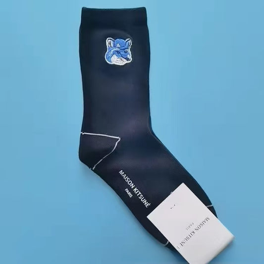 Embroidered cotton socks
