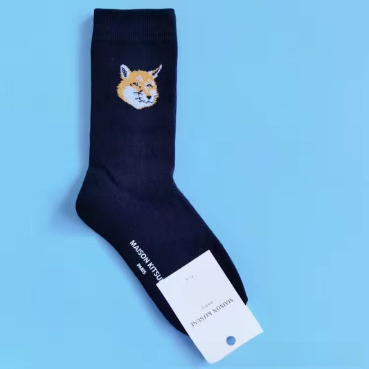 Embroidered cotton socks