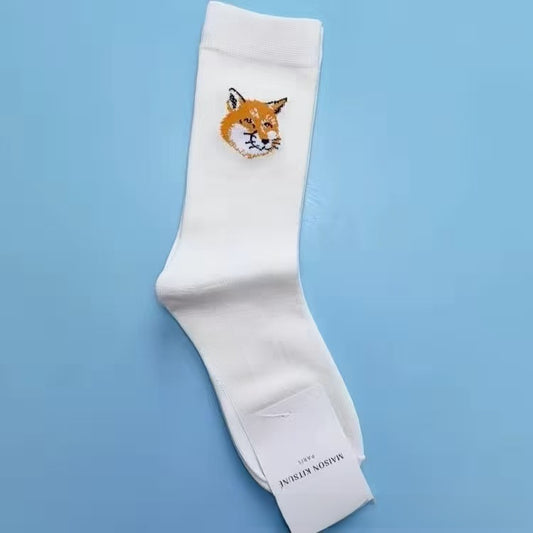 Embroidered cotton socks
