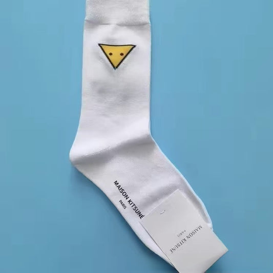 Embroidered cotton socks