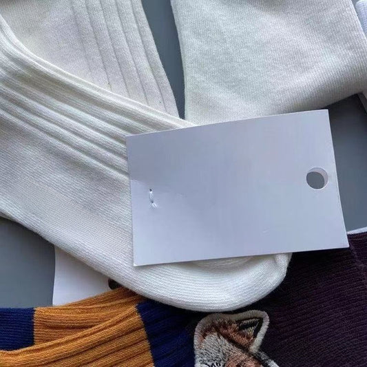 Embroidered cotton socks