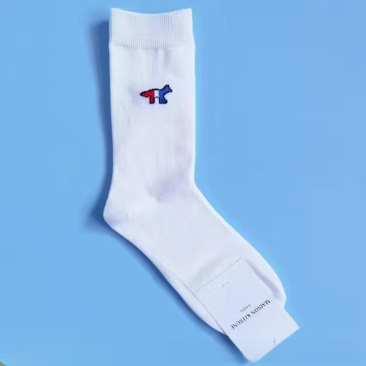 Embroidered cotton socks