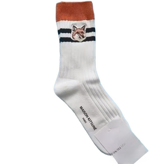 Embroidered cotton socks