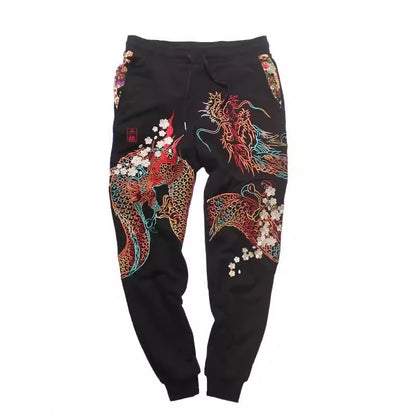 Embroidered Cotton Trousers
