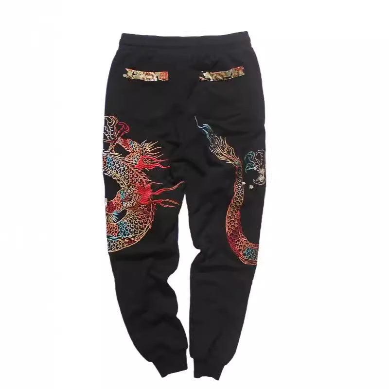 Embroidered Cotton Trousers