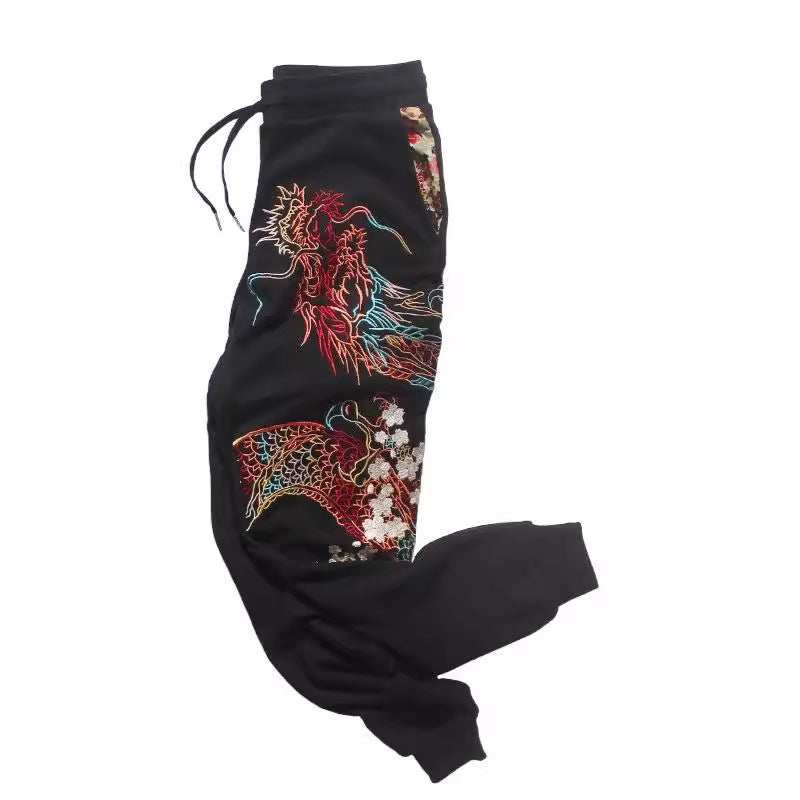 Embroidered Cotton Trousers