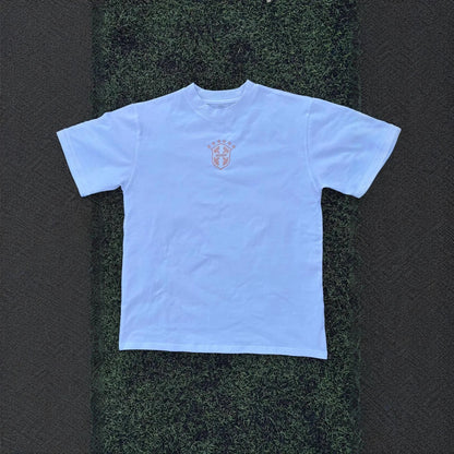 Embroidered Drawstring Shorts and T-Shirt Set